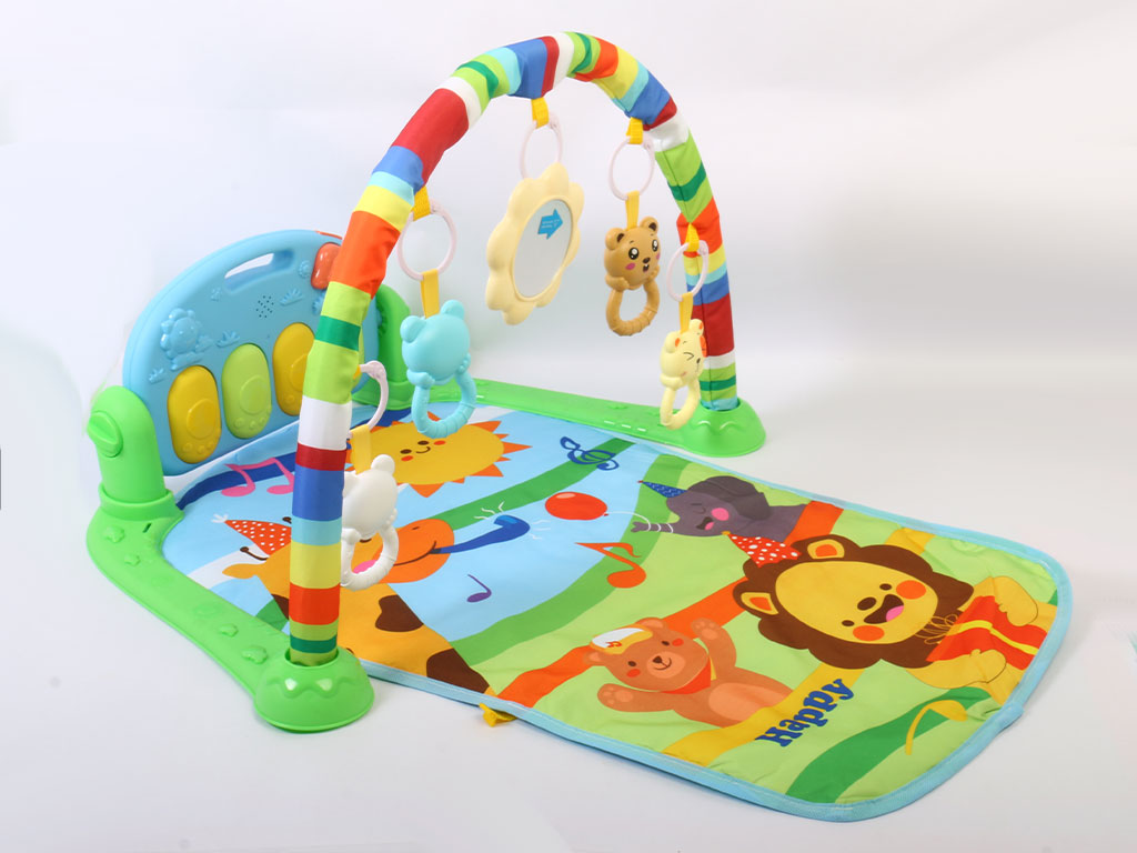 تشک بازی نوزادی موزیکال دارای پیانو baby fitness piano mat مدل multi-function
