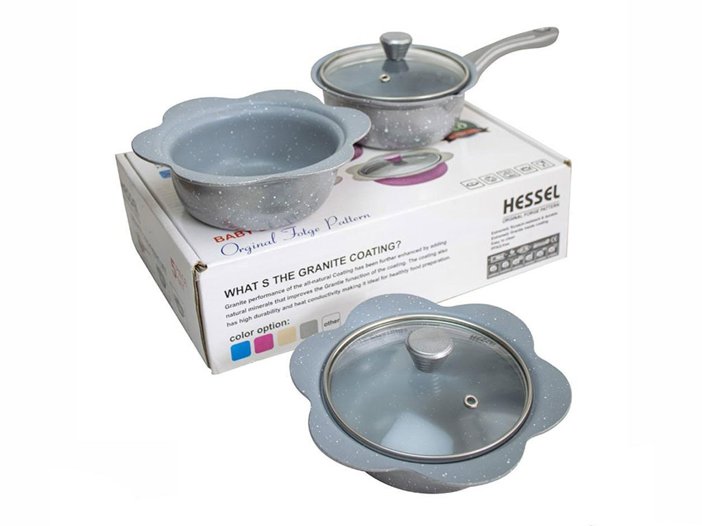 سرویس پخت و پز 5 پارچه کودک طرح گل هسل hessel