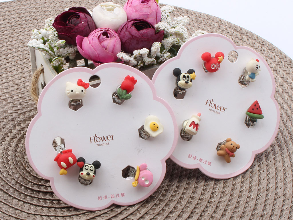 گوشواره ریز کلیپسی (6 عددی)
