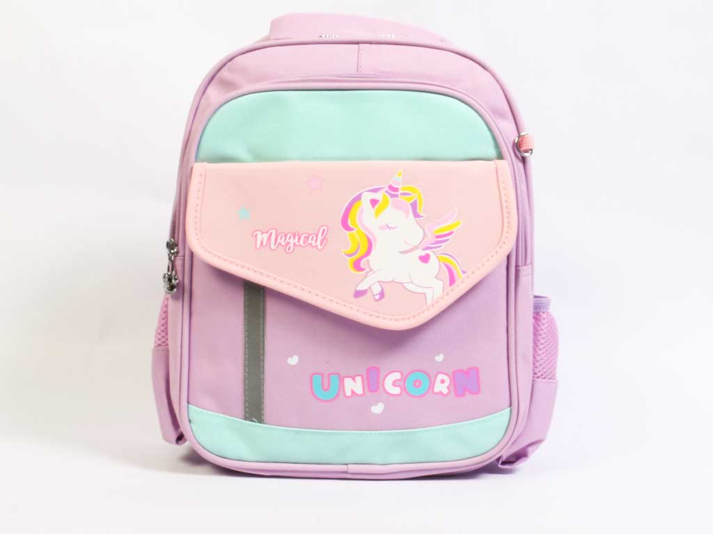 کوله پشتی دخترانه طرح اسب تک شاخ (یونیکورن) Unicorn