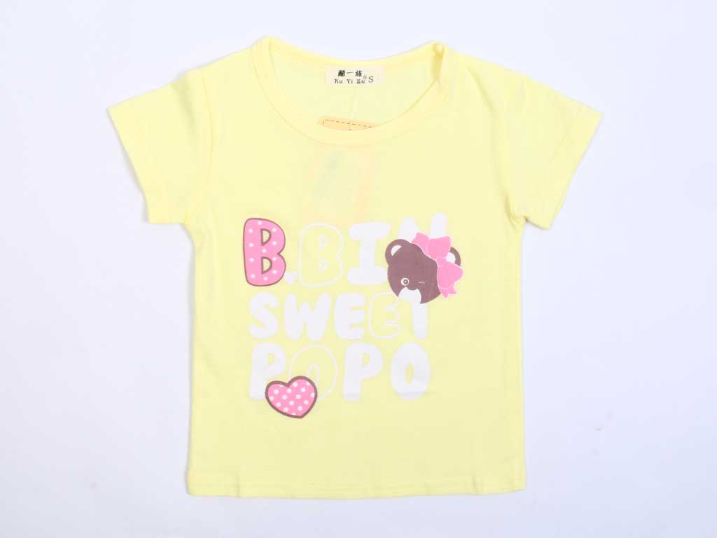 تیشرت دخترانه طرح SWEET POPO