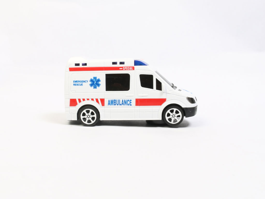 ماشین آمبولانس موزیکال، حرکتی و چراغدار اسباب بازی