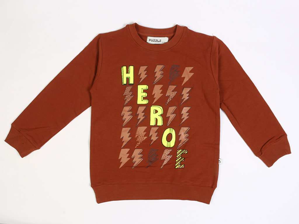 بلوز دورس پسرانه طرح هیرو HERO پازل puzzle
