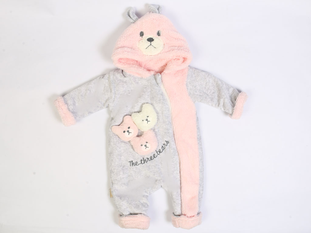 کاپشن سرهمی لاینردار توکرکی نوزادی دخترانه عروسکی نهاد ببه nehad bebe