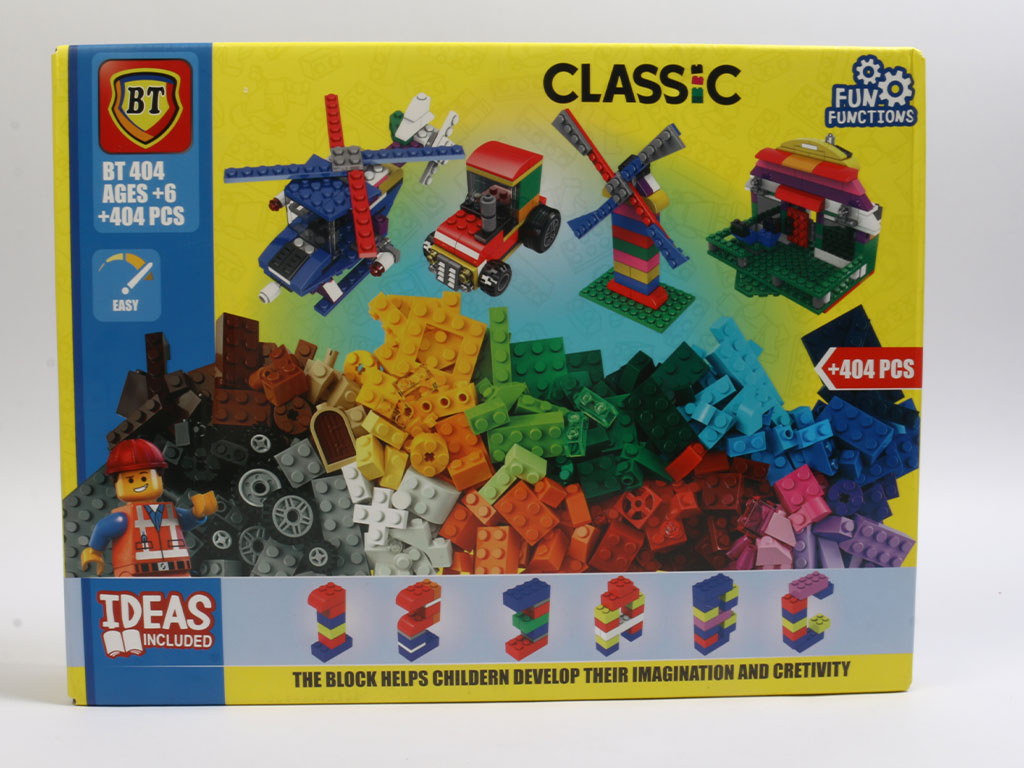 بلوک ساختنی (لگو کلاسیک) 404 قطعه بنار تویز BANAR TOYS