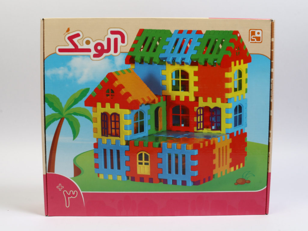 بلوک ساختنی ساختمان سازی مدل آلونک 76 قطعه فکرا گیم fekra game