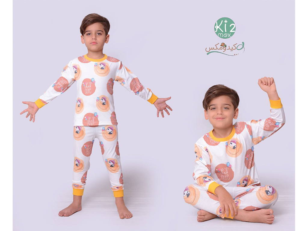 بلوز و شلوار راحتی پسرانه طرح خرس پاندا کیدومکس kido max