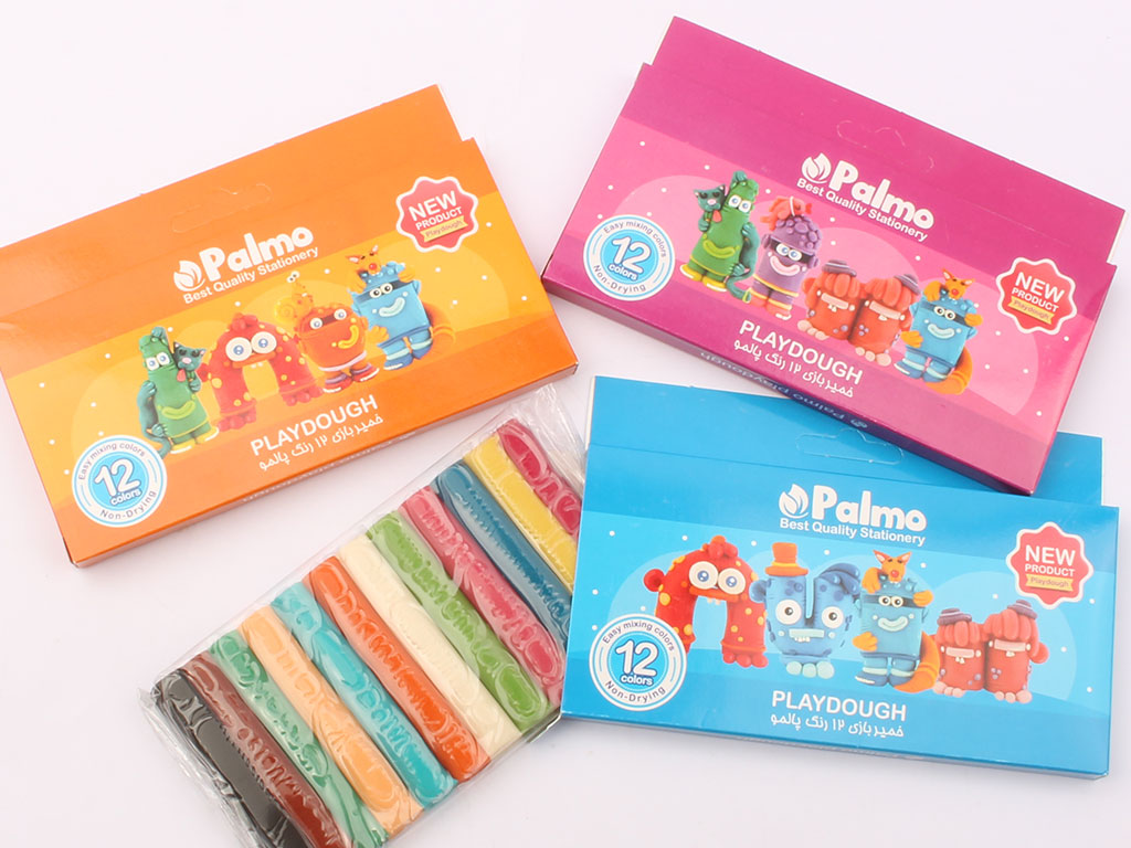 خمیر بازی 12 رنگ palmo