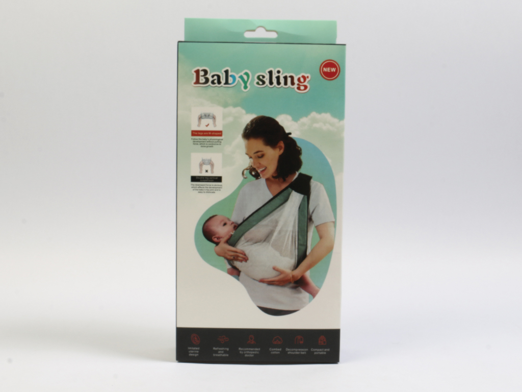آغوشی توری نوزادی مدل یک طرفه مناسب شیردهی بیبی اسلینگ BABY SLING