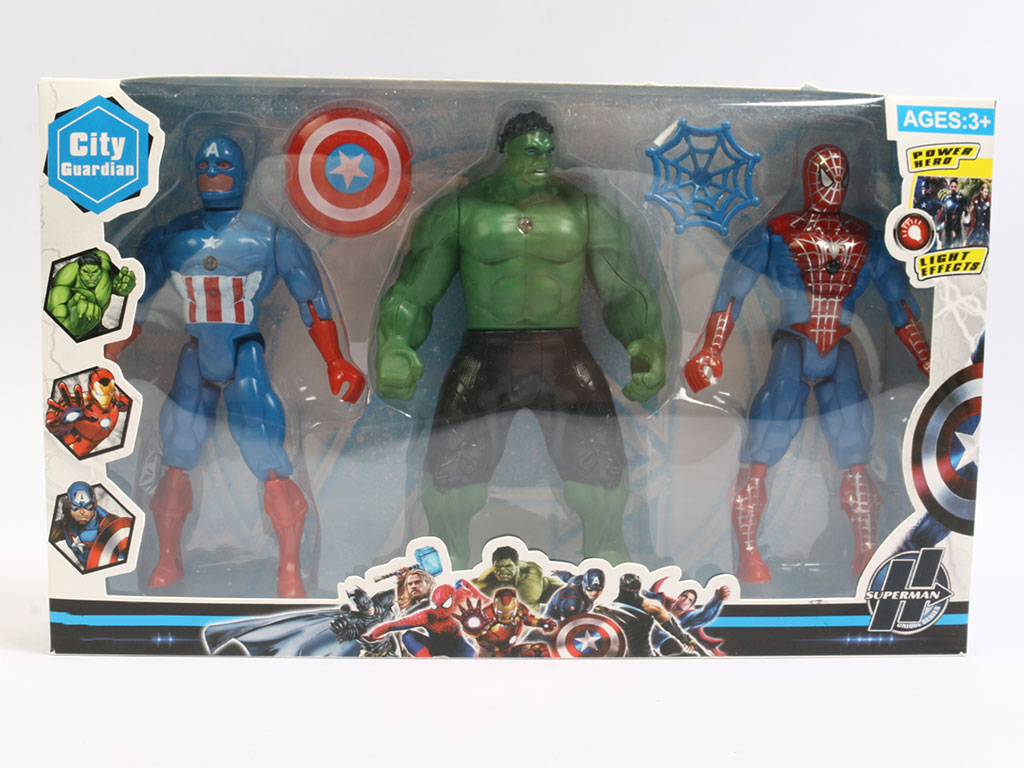 ست فیگور چراغدار و مفصلی قهرمانان اونجرز Avengers