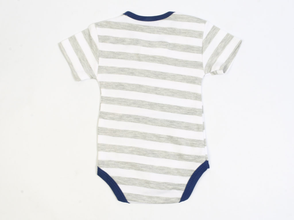 بادی آستین کوتاه پسرانه طرح ماشین بیبی وان baby one