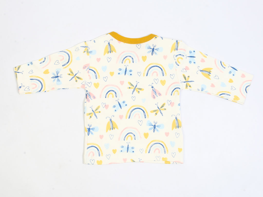بلوز نوزادی دخترانه طرح سنجاقک بیبی وان baby one