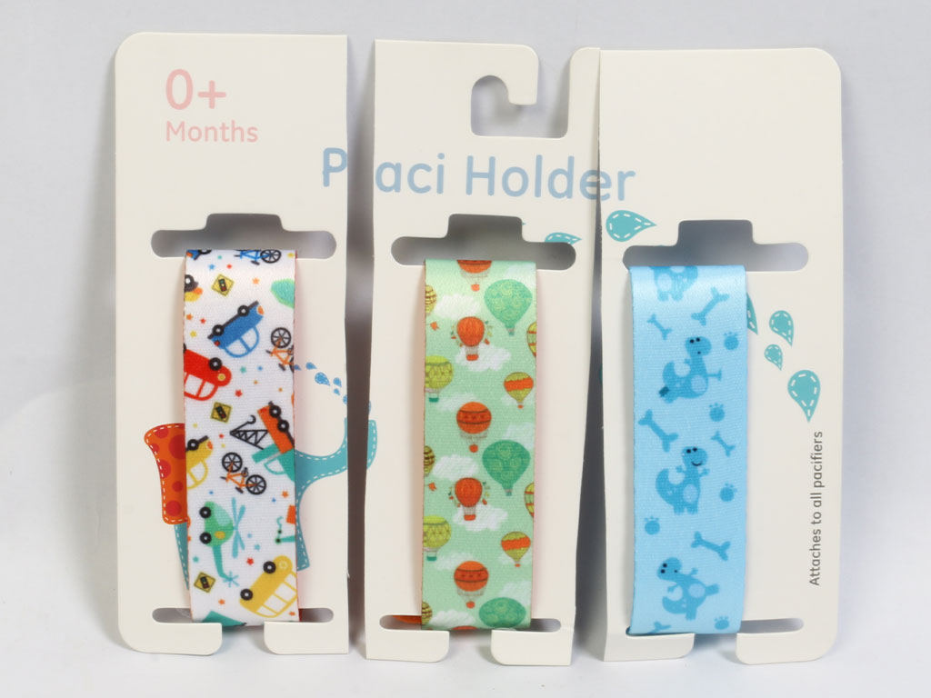 بند پستانک نوزادی طرح دار پیسی هولدر paci holder