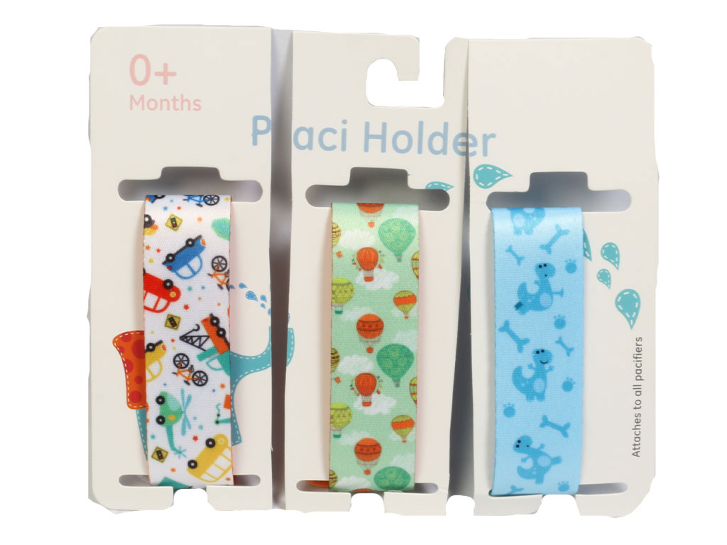 بند پستانک نوزادی طرح دار پیسی هولدر paci holder