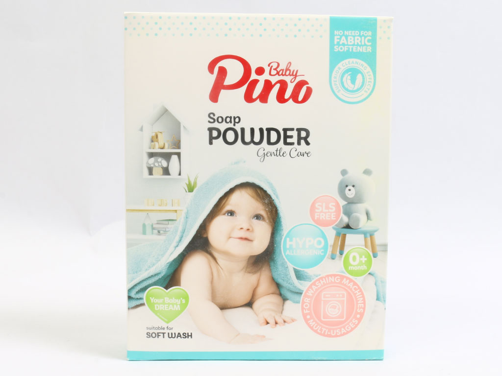 پودر صابون لباس نوزاد و کودک مناسب ماشین لباسشویی پینو بیبی Pino baby