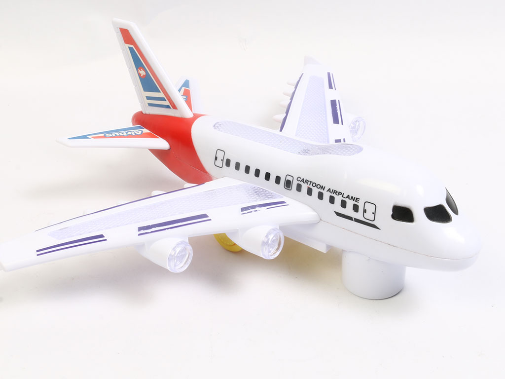 هواپیما موزیکال، حرکتی و چراغدار اسباب بازی مدل ایرباسAIRBUS