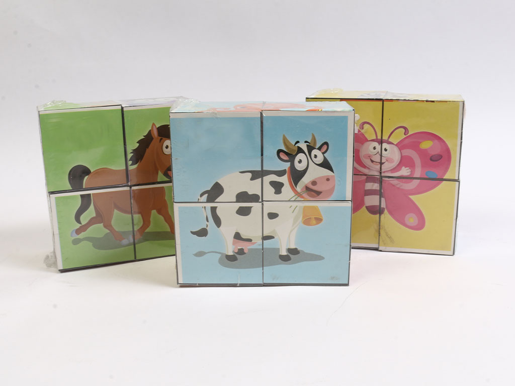 پازل مکعبی 6 وجهی طرح حیوانات(10*10) آرمان فردا Af Toys