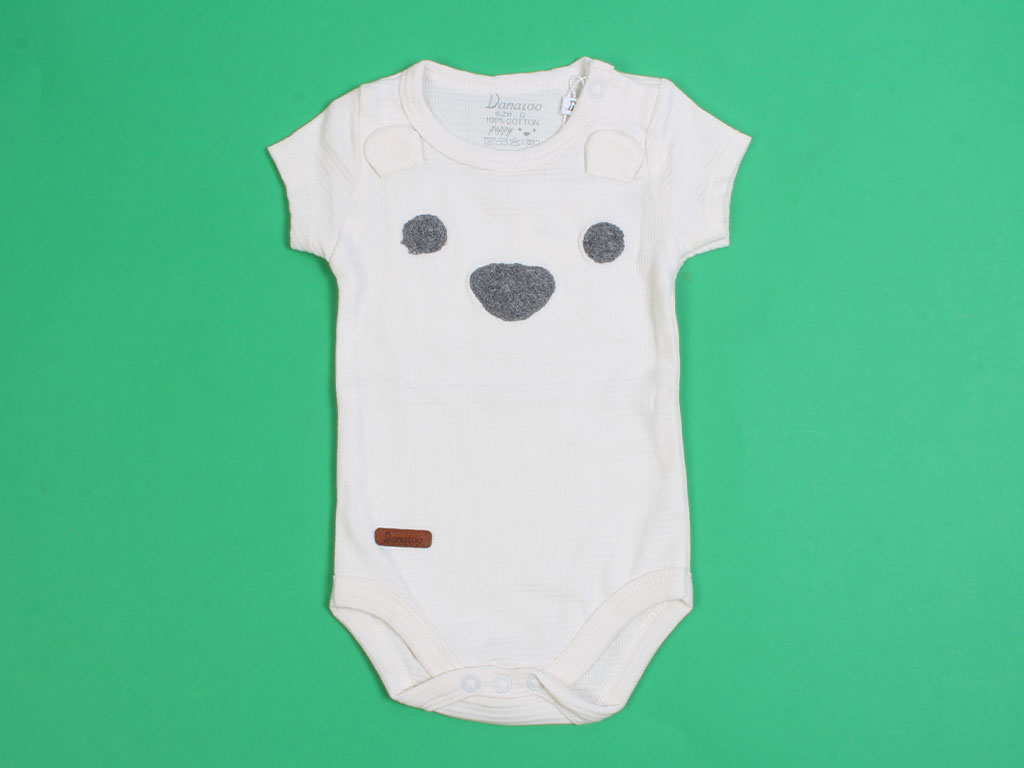 بادی آستین کوتاه  نوزادی طرح PUPPY دانالو Danaloo