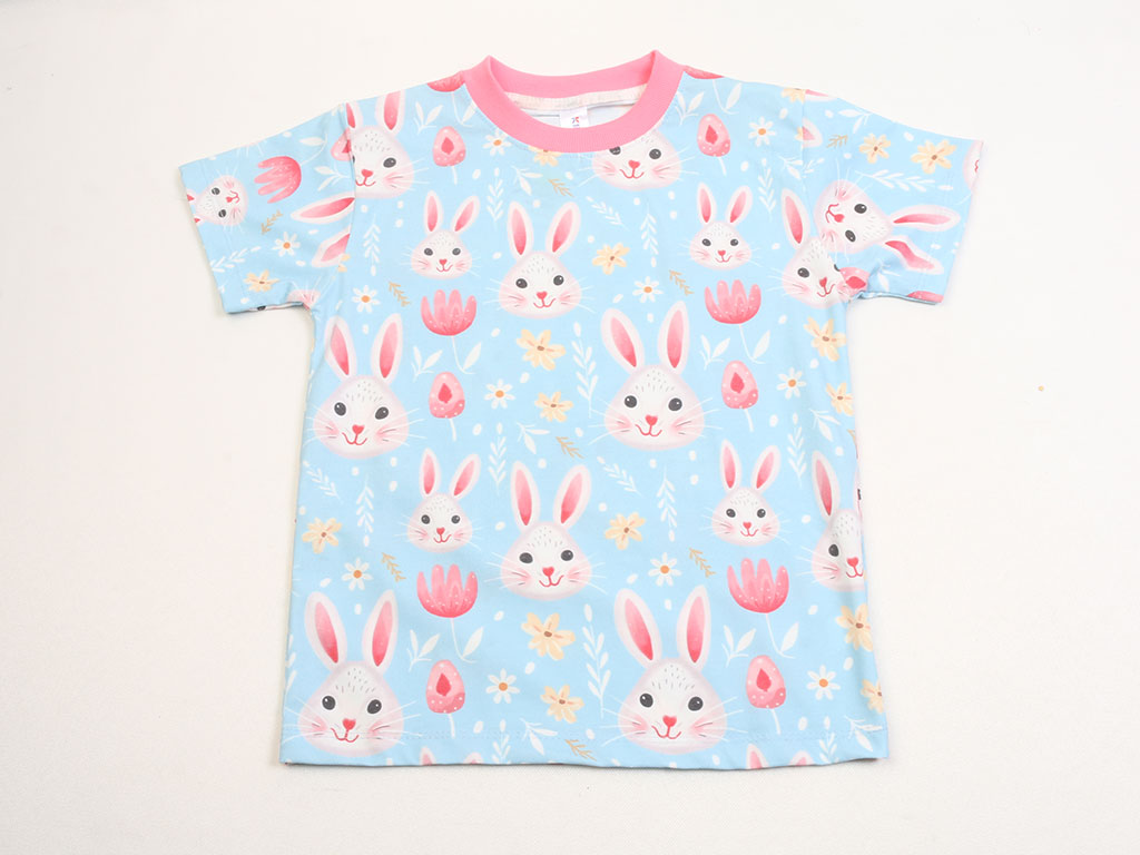 تیشرت و شلوارک راحتی دخترانه طرح خرگوش کیدومکس kido max