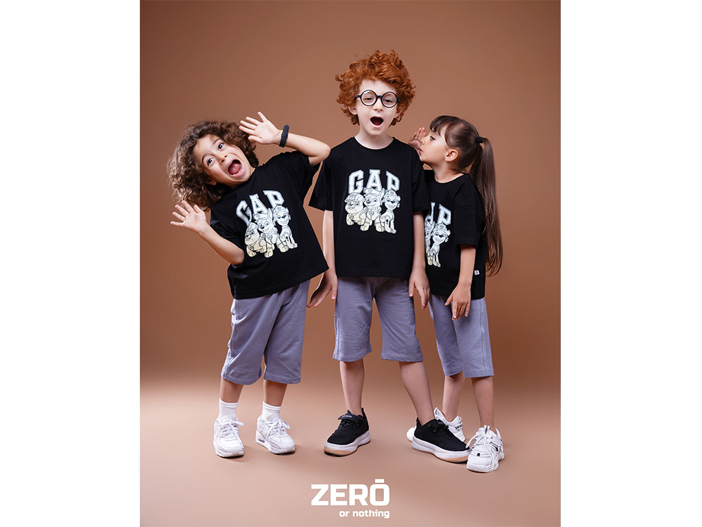 تیشرت مشکی چاپدار سگ های نگهبان زیرو zero
