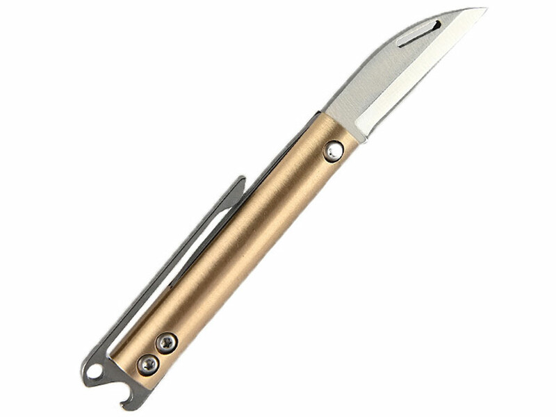 چاقو جیبی کوچک تاشو برنجی small pocket knife sharp portable self-defense