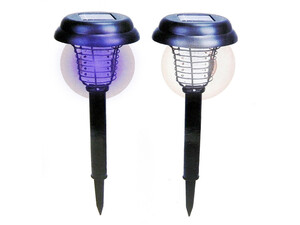 چراغ سولار مخصوص فضای سبز KOLE IMPORTS Bulk Buys Outdoor Garden Solar LED Light And UV Bug Zapper OC-277