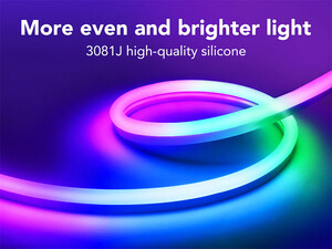 کیفیت ریسه هوشمند 3 متری گووی Govee Neon LED strip 3m with WiFi APP Control H61A0