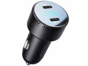 شارژر موبایل داخل ماشین فست دو پورت تایپ سی 70 وات جویروم JOYROOM JR-CCD02 70W Dual PD Ports Digital Display Car Charger