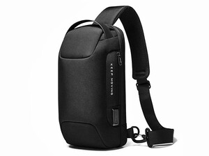 کوله تک‌بند بنج BANGE مدل 22085 اصل - ضدآب، ضدسرقت، USB دار، مناسب سفر و استفاده روزانه