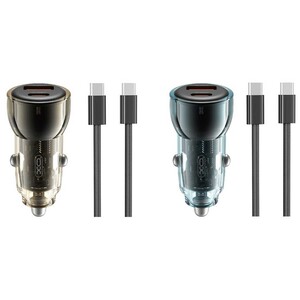 شارژر فندکی فست شارژ ماشین تایپ سی 60 وات 3 آمپر ایکس او CC60