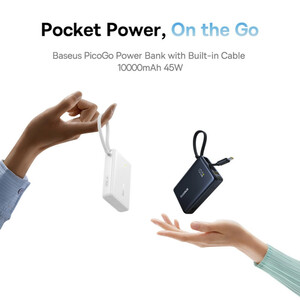 پاوربانک بیسوس مدل PicoGo 45W ظرفیت 10000 میلی آمپر ساعت