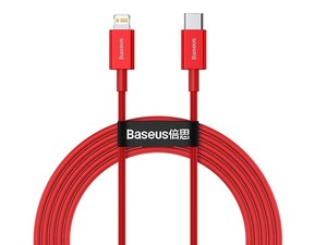 کابل شارژ سریع تایپ سی به لایتنینگ بیسوس Baseus Superior Series Type-C to iP PD 20W Fast Charging 2m