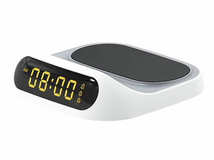 شارژر بی سیم 15 وات و ساعت رومیزی رسی Recci RCW-22 clock wireless fast charging 15W