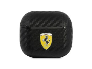 کاور چرمی فیبرکربن ایرپاد 3 اپل طرح فراری CG Mobile Apple Airpods 3 Ferrari Carbon Leather Case