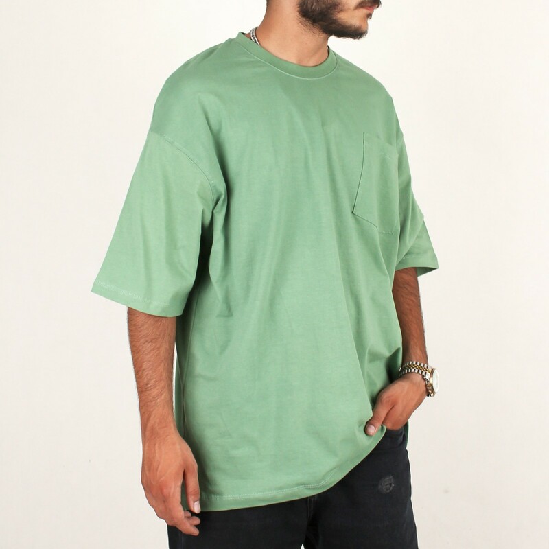 تیشرت مردانه از برند pull & bear جیب دار