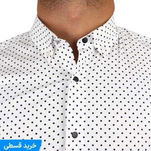 پیراهن مردانه خال خالی 90+