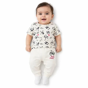 ست نوزادی پسرانه مدل Panda Smile