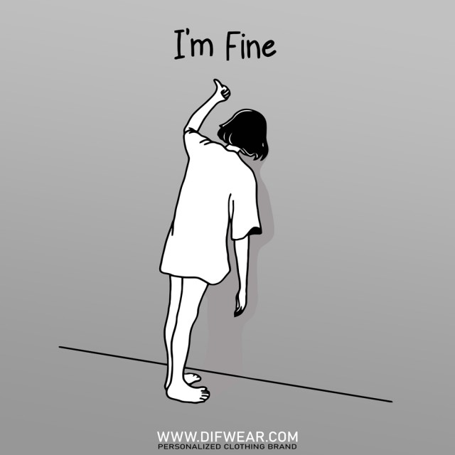 تیشرت I'm Fine #19
