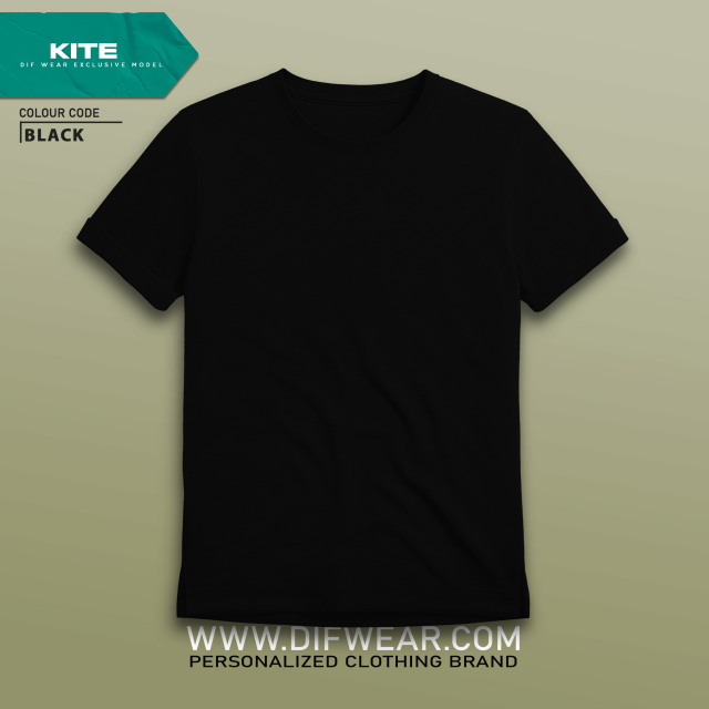 تیشرت طرح انتخابی KITE-XXL57.78-BLACK