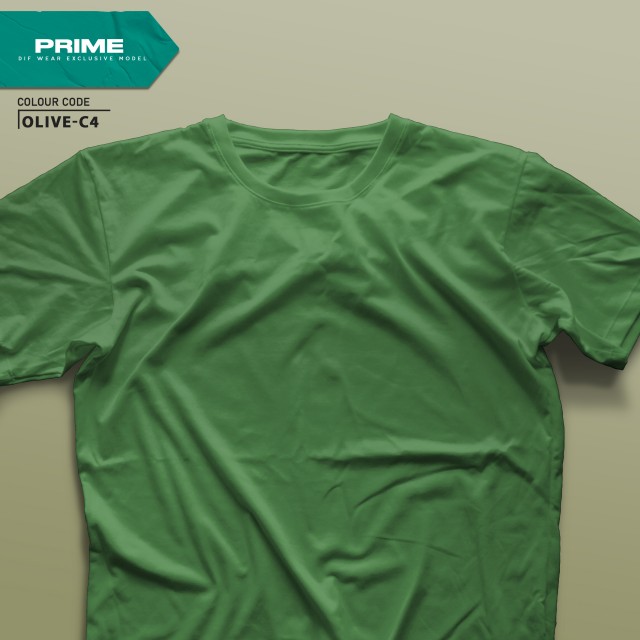 تیشرت طرح انتخابی PRIME-5XL70.80-OLIVE-C4