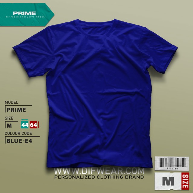 تیشرت طرح انتخابی PRIME-M-BLUE-E4