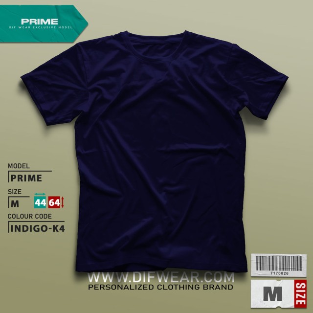 تیشرت طرح انتخابی PRIME-M-BLUE-E4