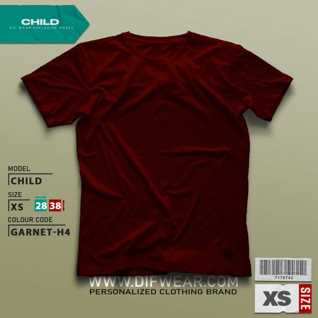 تیشرت طرح انتخابی CHILD-XS-LILAC-D6