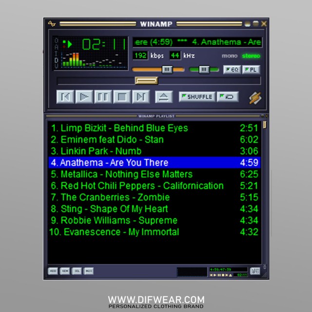 تیشرت My Winamp Playlist #2