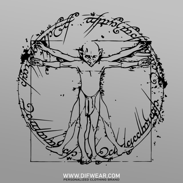 تیشرت Leonardo Da Vinci vs. The Lord of the Rings