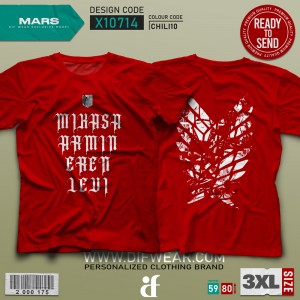 تیشرت (3XL) Attack on Titan #18