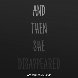 تیشرت And Then She Disappeared