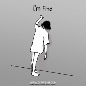 تیشرت I'm Fine #19