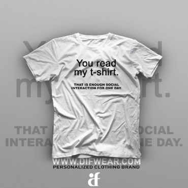 تیشرت You Read My T-Shirt