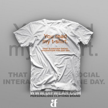 تیشرت You Read My T-Shirt